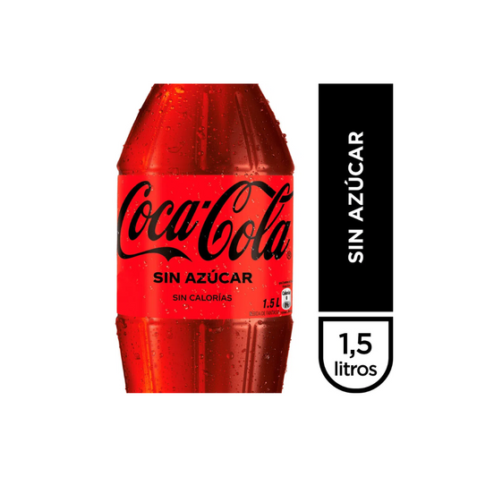 Coca Cola Sin Azucar 1,5 lt